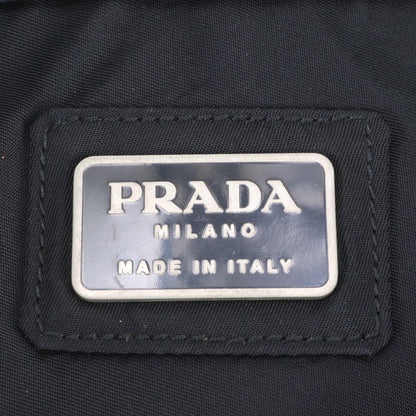 Prada Tessuto Nylon Triangle Logo Belt Bag Waist Pouch Shoulder Black — view 8