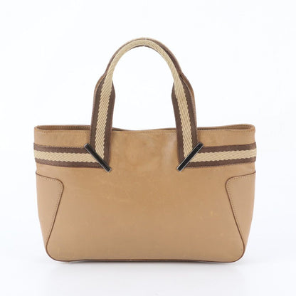 Gucci Leather Handbag Tote Brown — view 3