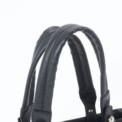 Chanel Paris Biarritz Leather Tote Bag Shoulder Black — view 2