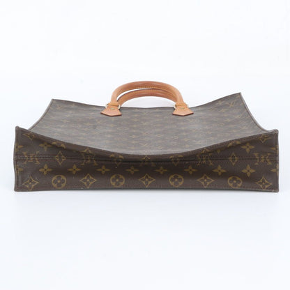 Louis Vuitton Monogram Sac Plat Leather Tote Bag Shoulder Business — view 6