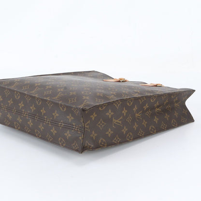Louis Vuitton Monogram Sac Plat Leather Tote Bag Shoulder Business — view 4