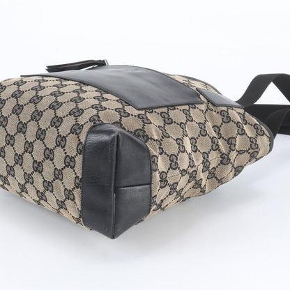 Gucci GG Canvas Leather Tote Bag Shoulder — view 4