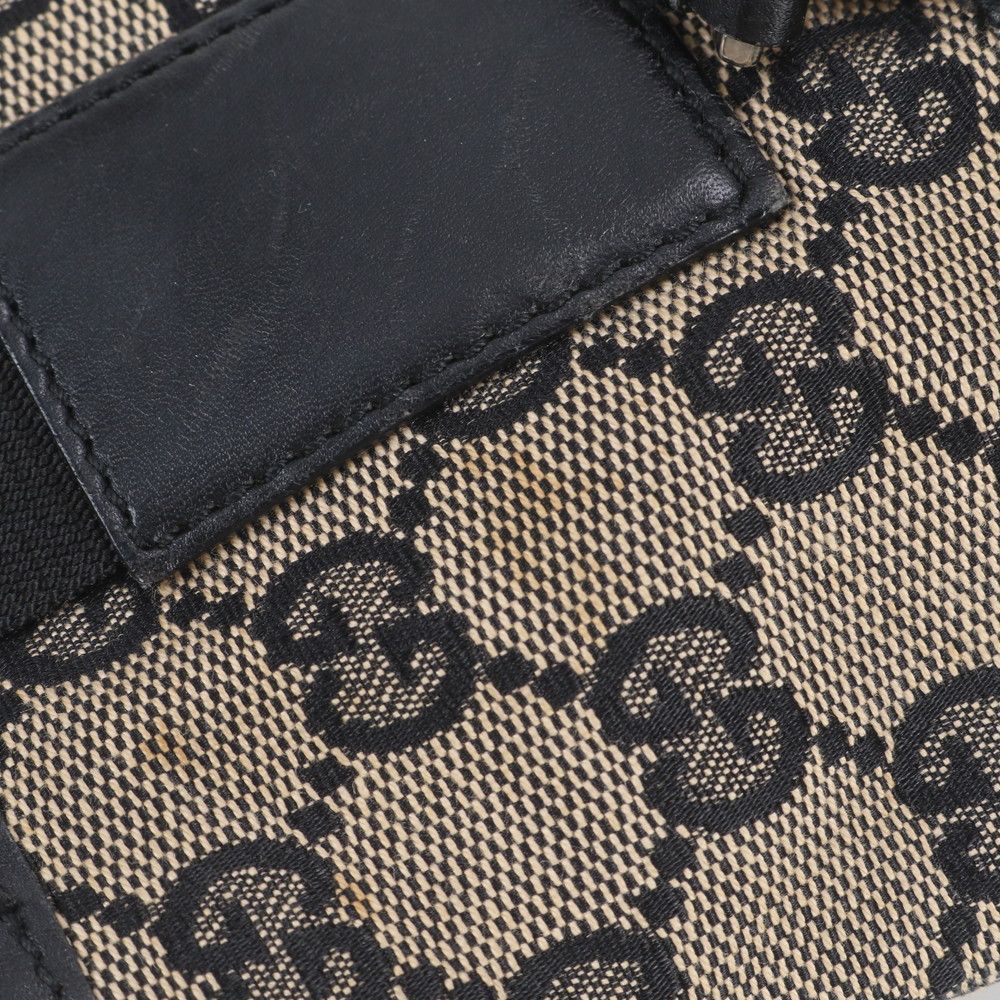 Gucci GG Canvas Leather Tote Bag Shoulder — view 8