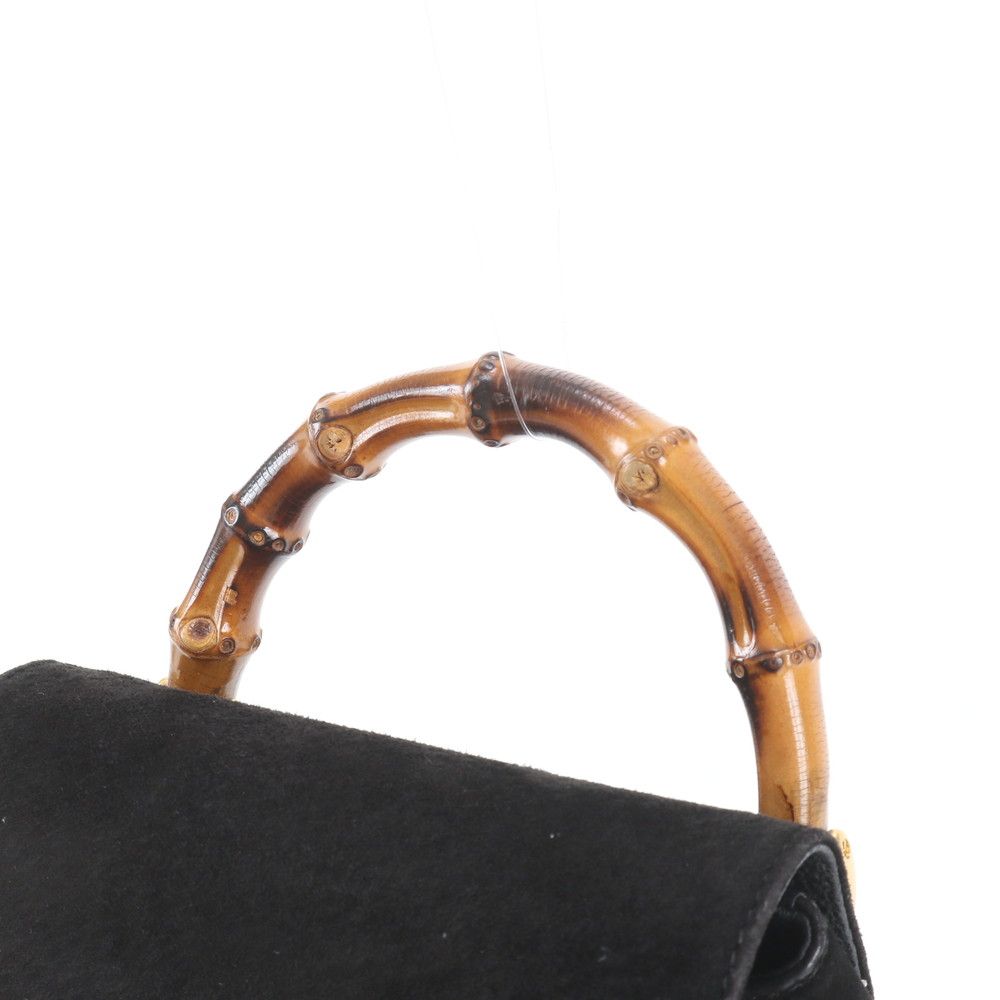 Gucci Bamboo Leather Backpack Black — view 2