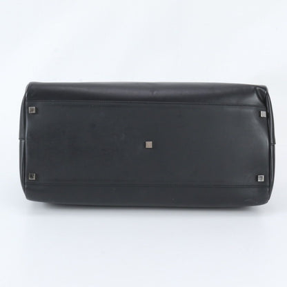 Gucci Leather Boston Bag Tote Carry Black — view 6