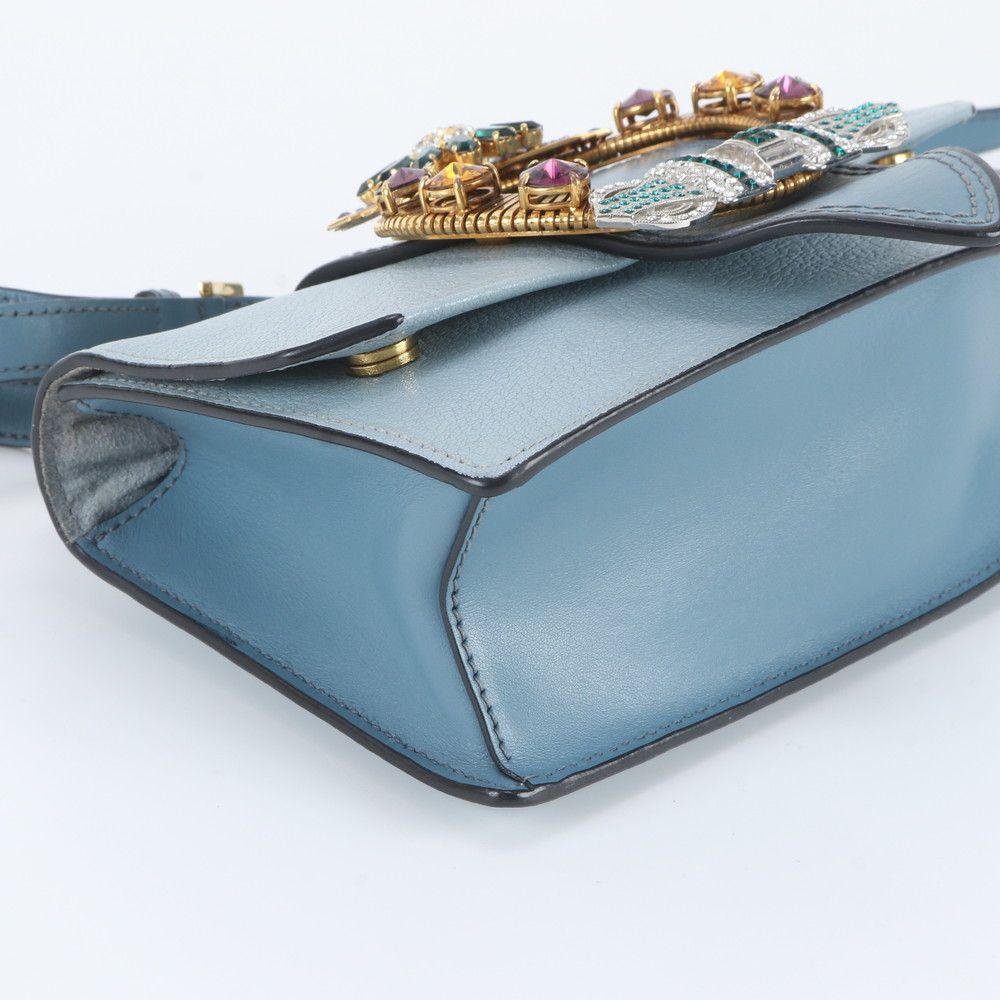 Miu Miu Bijou Buckle Leather Shoulder Bag — view 5