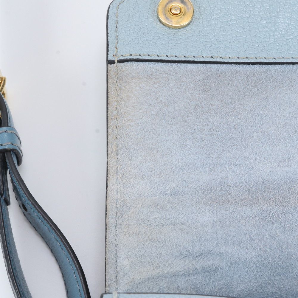 Miu Miu Bijou Buckle Leather Shoulder Bag — view 8