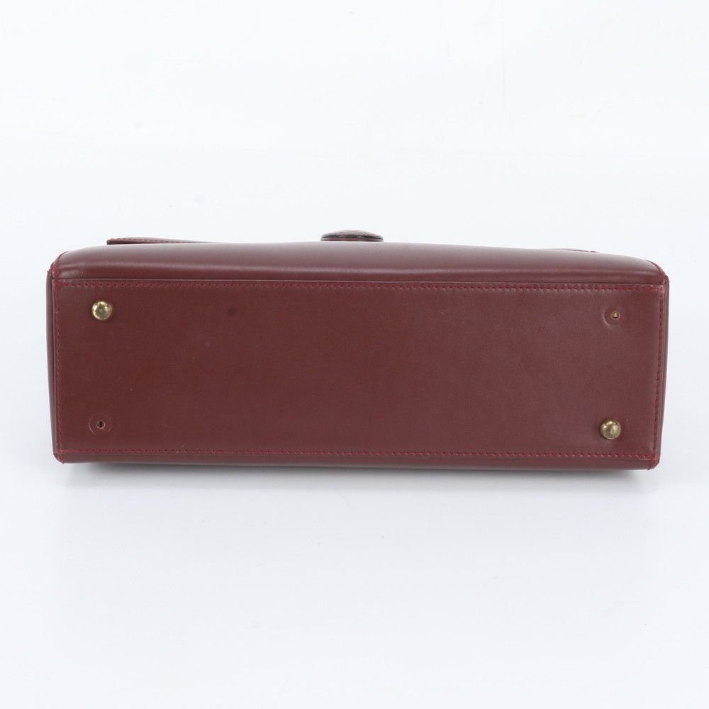 Cartier Must Line Bordeaux Leather Handbag — view 6