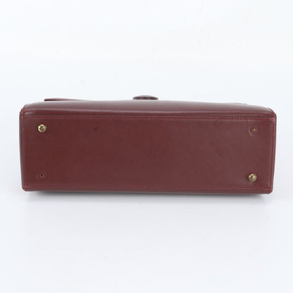 Cartier Must Line Bordeaux Leather Handbag — view 6