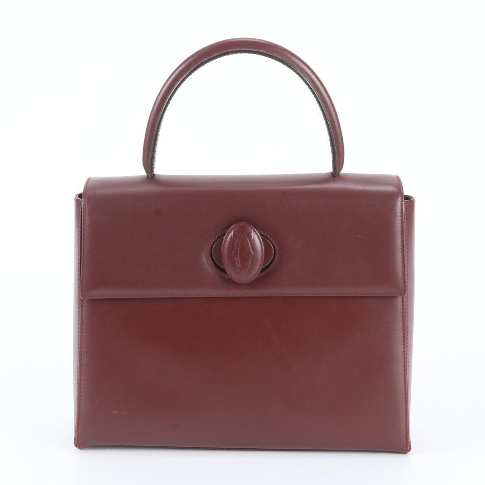 Cartier Must Line Bordeaux Leather Handbag