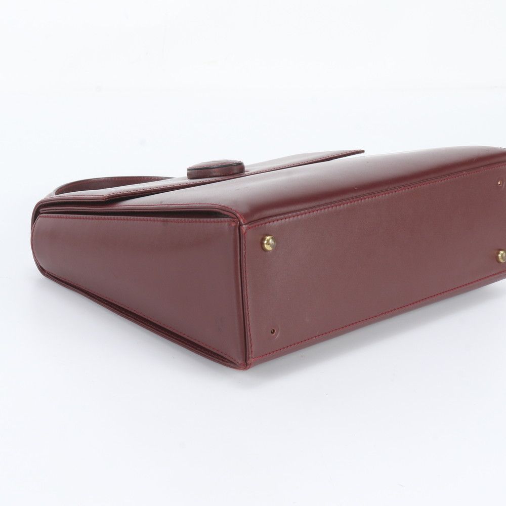 Cartier Must Line Bordeaux Leather Handbag — view 5