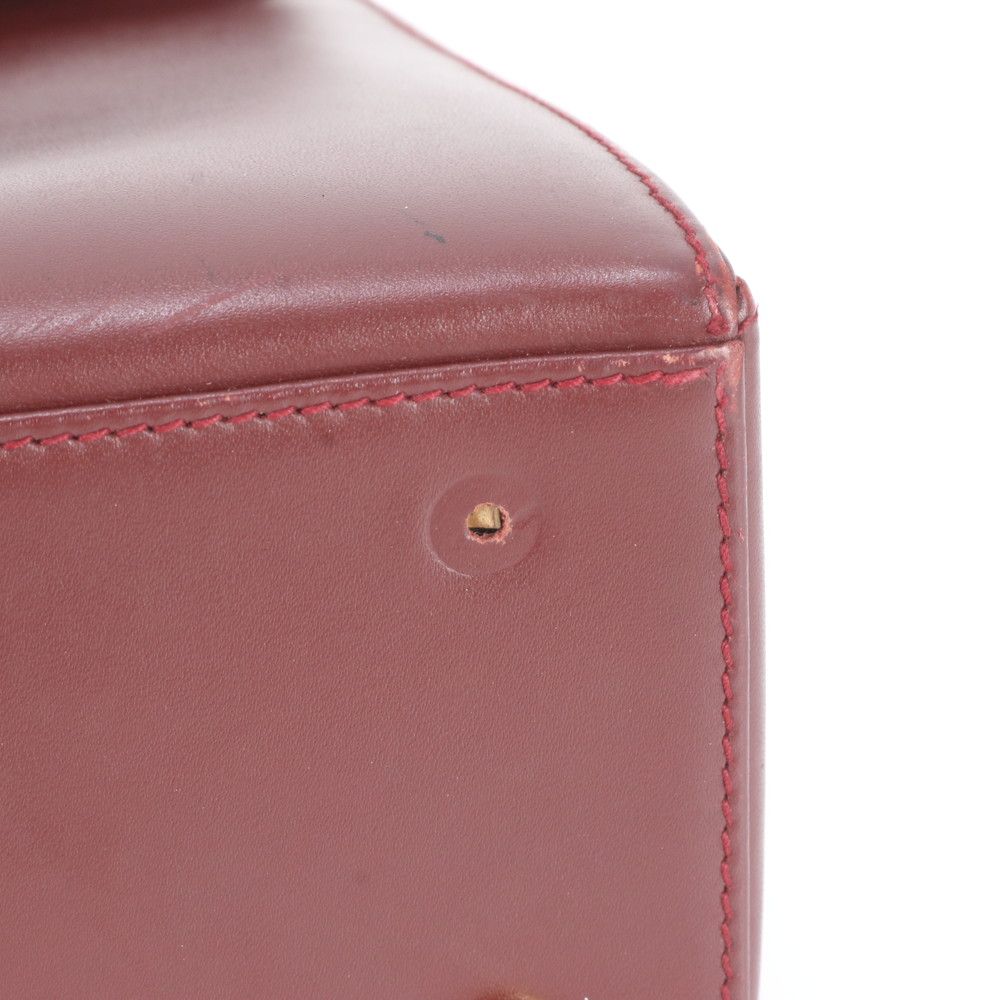Cartier Must Line Bordeaux Leather Handbag — view 8