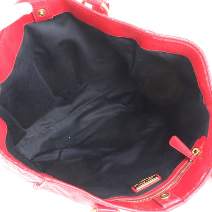 Miu Miu Leather Tote Bag Shoulder Hand — view 7