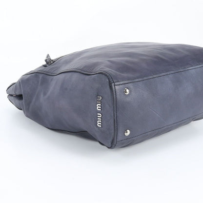 Miu Miu Leather 2-Way Shoulder Bag Crossbody Messenger — view 6