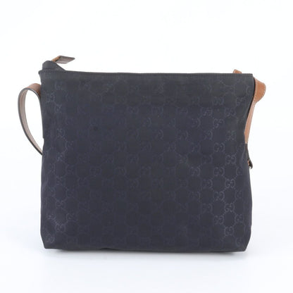 Gucci GG Nylon Leather Shoulder Bag Crossbody Messenger Business — view 3