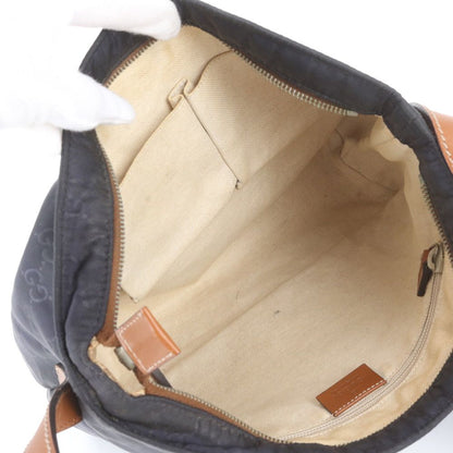 Gucci GG Nylon Leather Shoulder Bag Crossbody Messenger Business — view 7