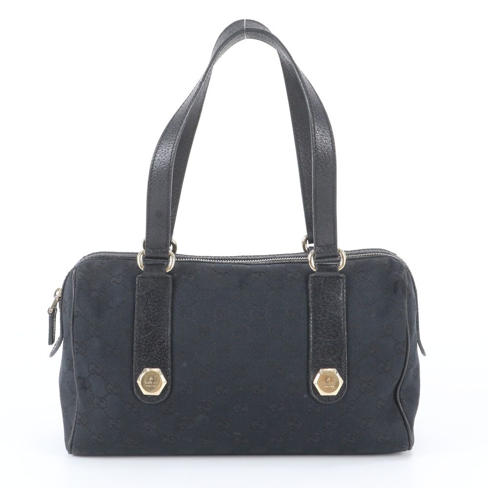 Gucci Included GG Canvas Mini Boston Leather Shoulder Bag — view 3