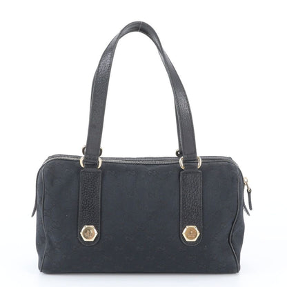 Gucci Included GG Canvas Mini Boston Leather Shoulder Bag