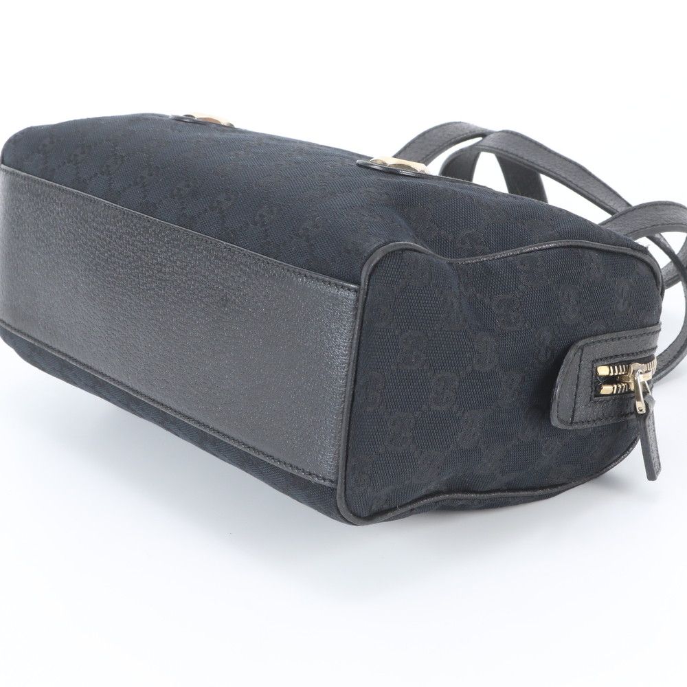Gucci Included GG Canvas Mini Boston Leather Shoulder Bag — view 4