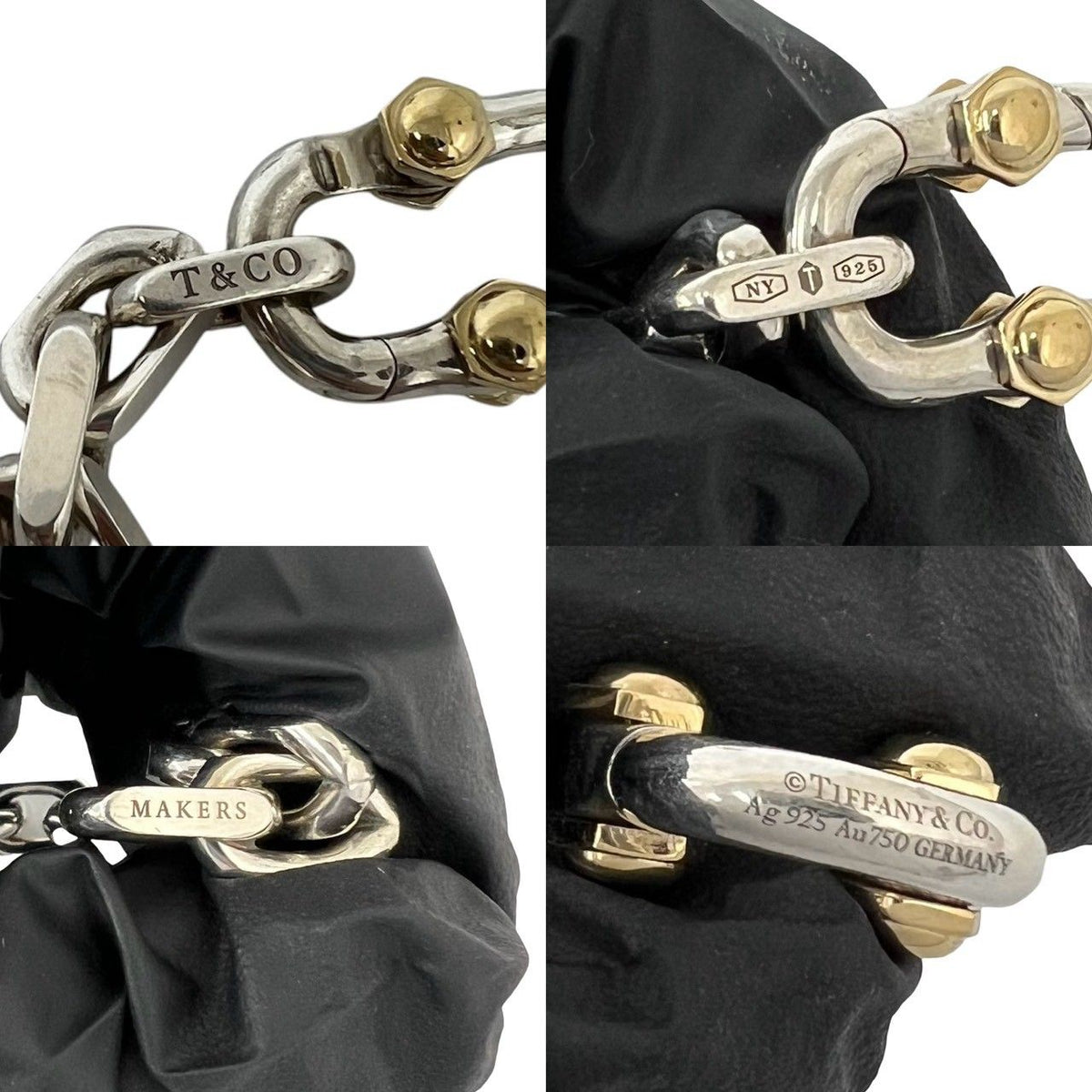 Tiffany & Co Makers Bracelet Silver Yellow Gold — view 3