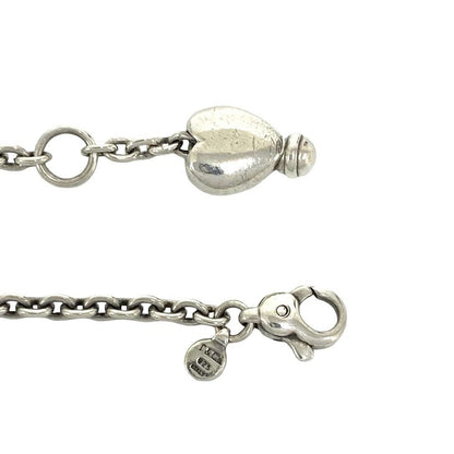 Tiffany & Co Vintage Heart Chain Bracelet 925 Sterling Silver — view 4