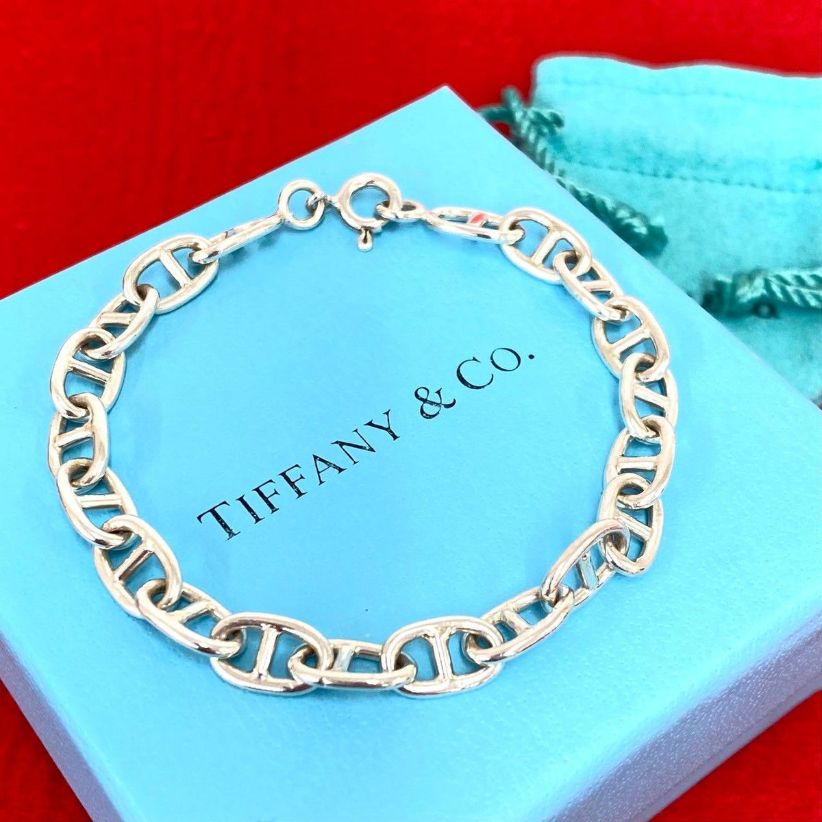 Tiffany & Co Vintage Chain Bracelet 925 Sterling Silver