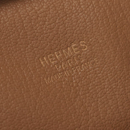 Hermes Plume 32 Tote Gulliver Natural Brown Gold Handbag — view 8