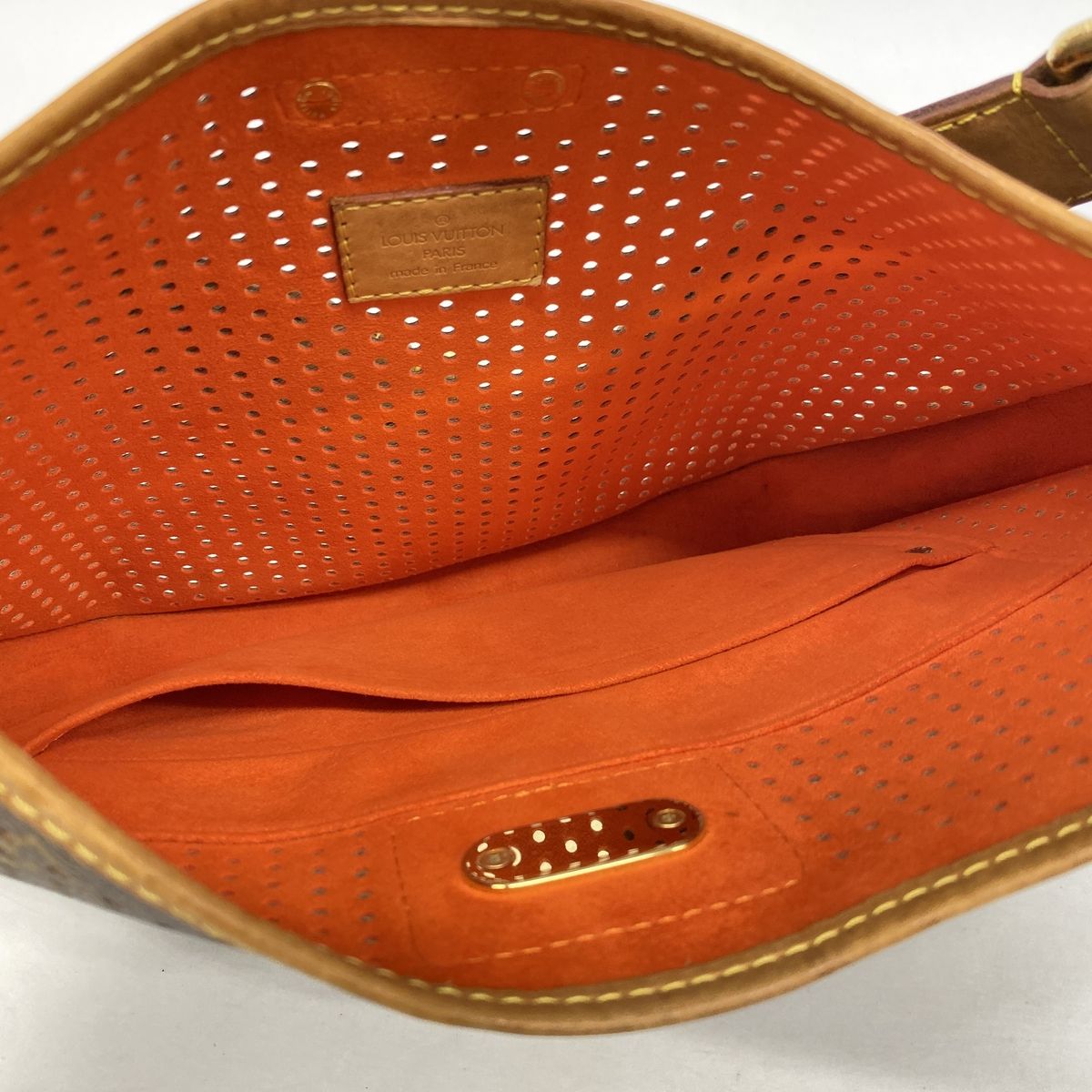 Louis Vuitton Shoulder Bag Monogram Perfo Demilune Orange — view 4