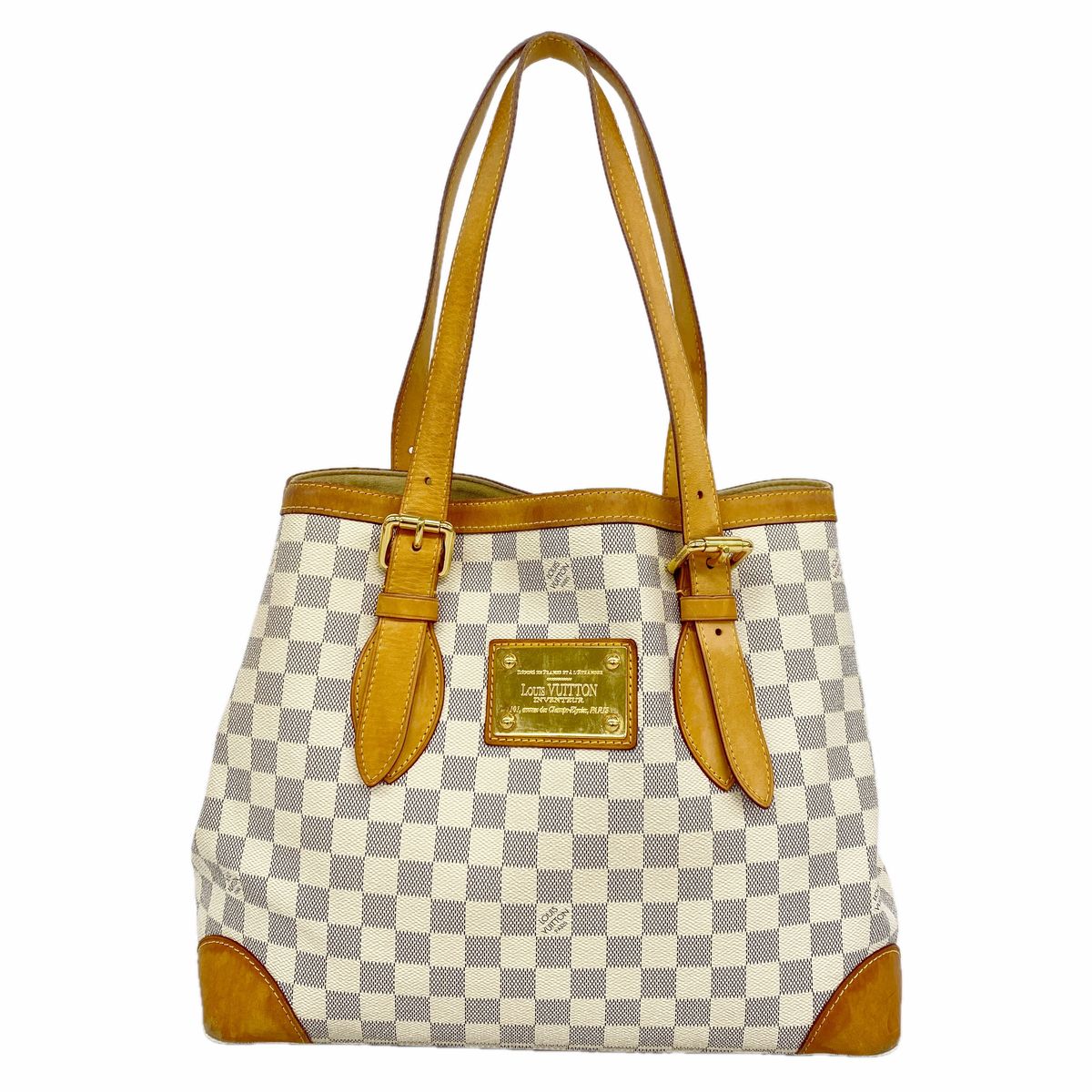 Louis Vuitton Tote Bag Damier Azur Hampstead MM White