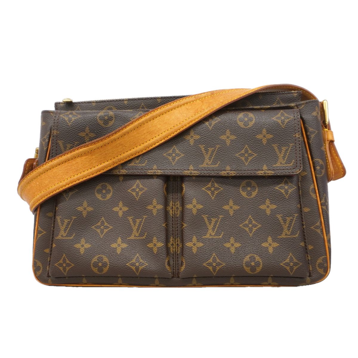 Louis Vuitton Shoulder Bag Monogram Viva Cite GM Brown