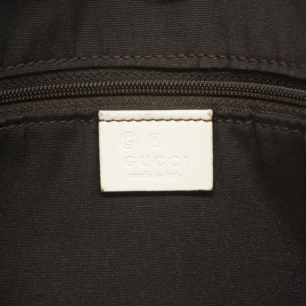 Gucci Tote Bag Canvas Navy Gold — view 5