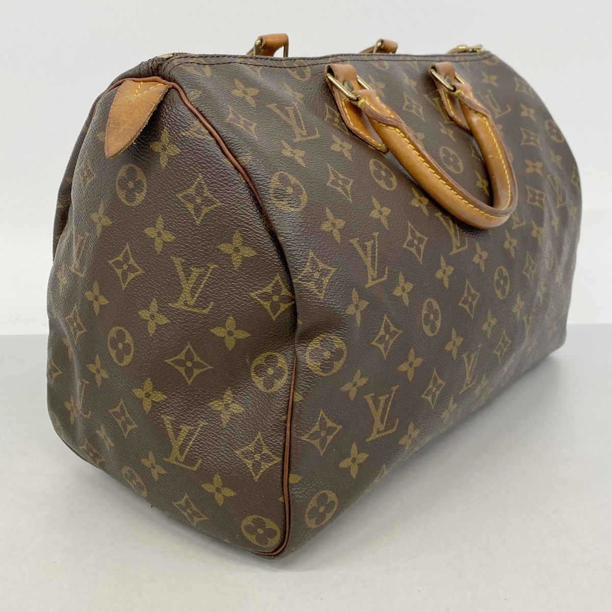 Louis Vuitton Handbag Monogram Speedy 35 Brown — view 2