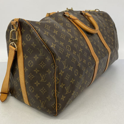 Louis Vuitton Boston Bag Monogram Keepall Bandouliere 55 Brown — view 2