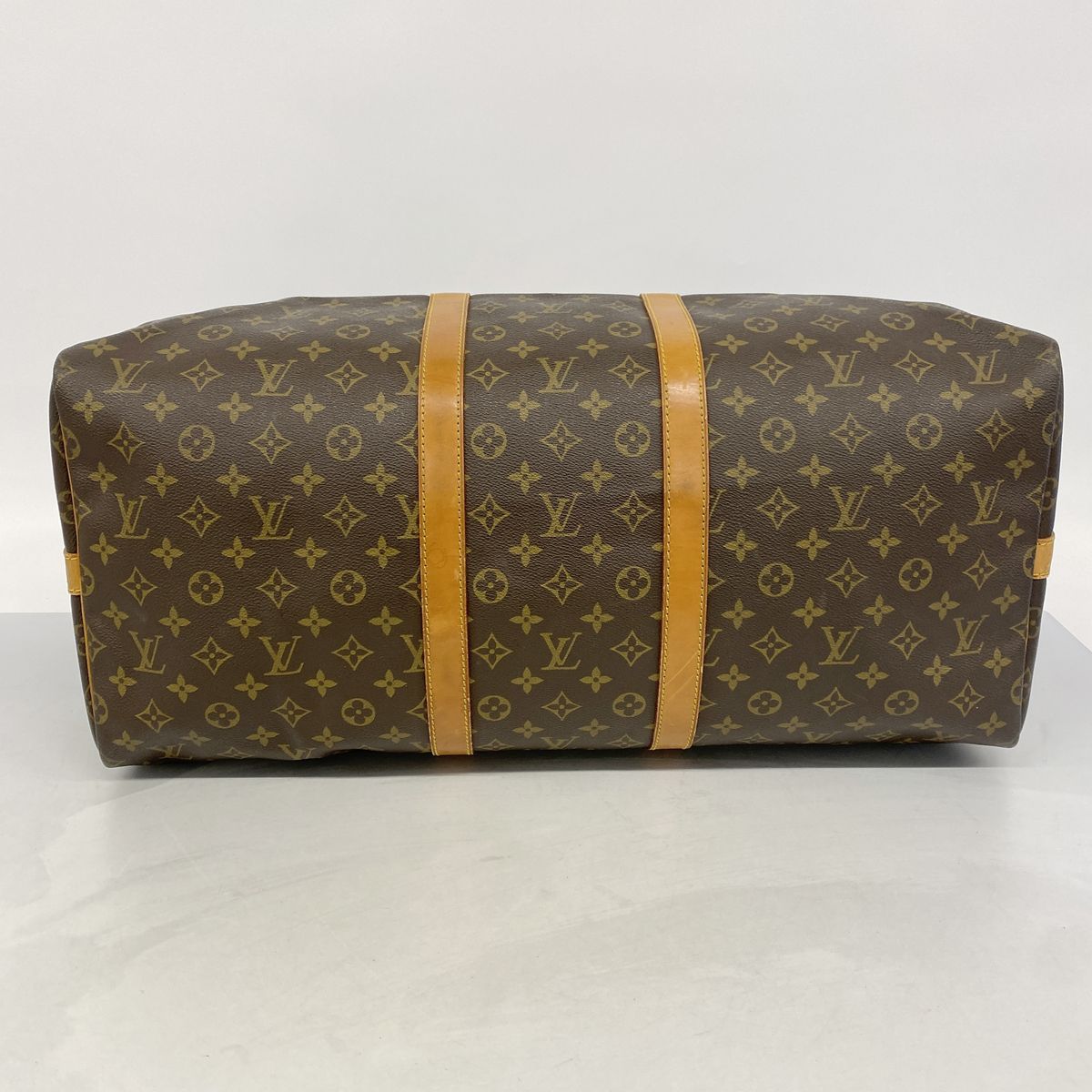 Louis Vuitton Boston Bag Monogram Keepall Bandouliere 55 Brown — view 3