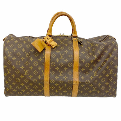 Louis Vuitton Boston Bag Monogram Keepall 55 Brown