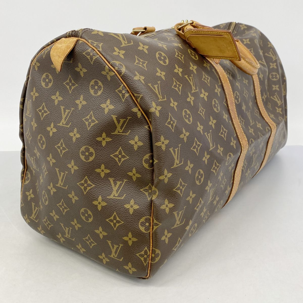 Louis Vuitton Boston Bag Monogram Keepall 55 Brown — view 2
