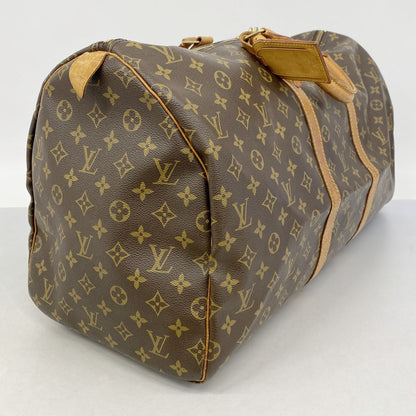 Louis Vuitton Boston Bag Monogram Keepall 55 Brown — view 2
