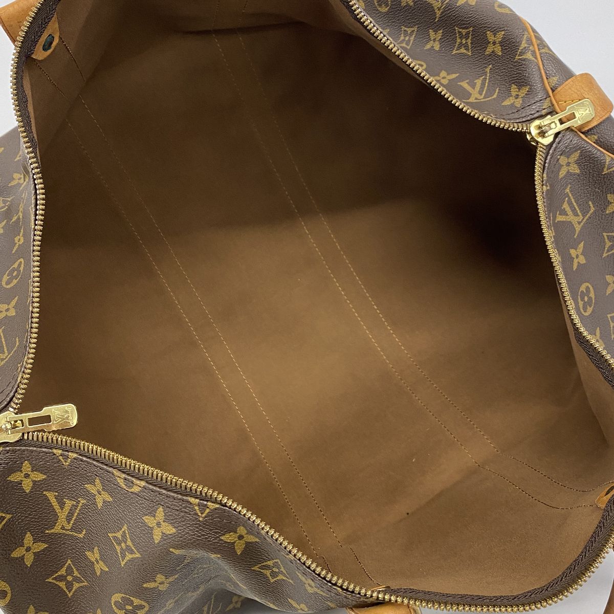 Louis Vuitton Boston Bag Monogram Keepall 55 Brown — view 4