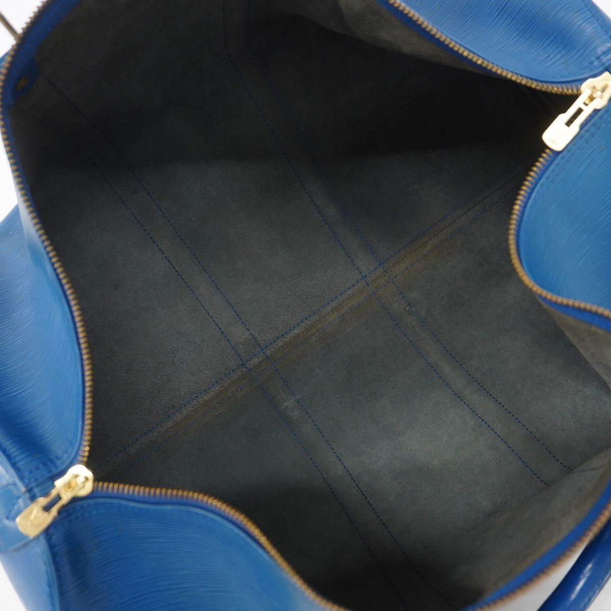 Louis Vuitton Boston Bag Epi Keepall 55 Toledo Blue — view 4
