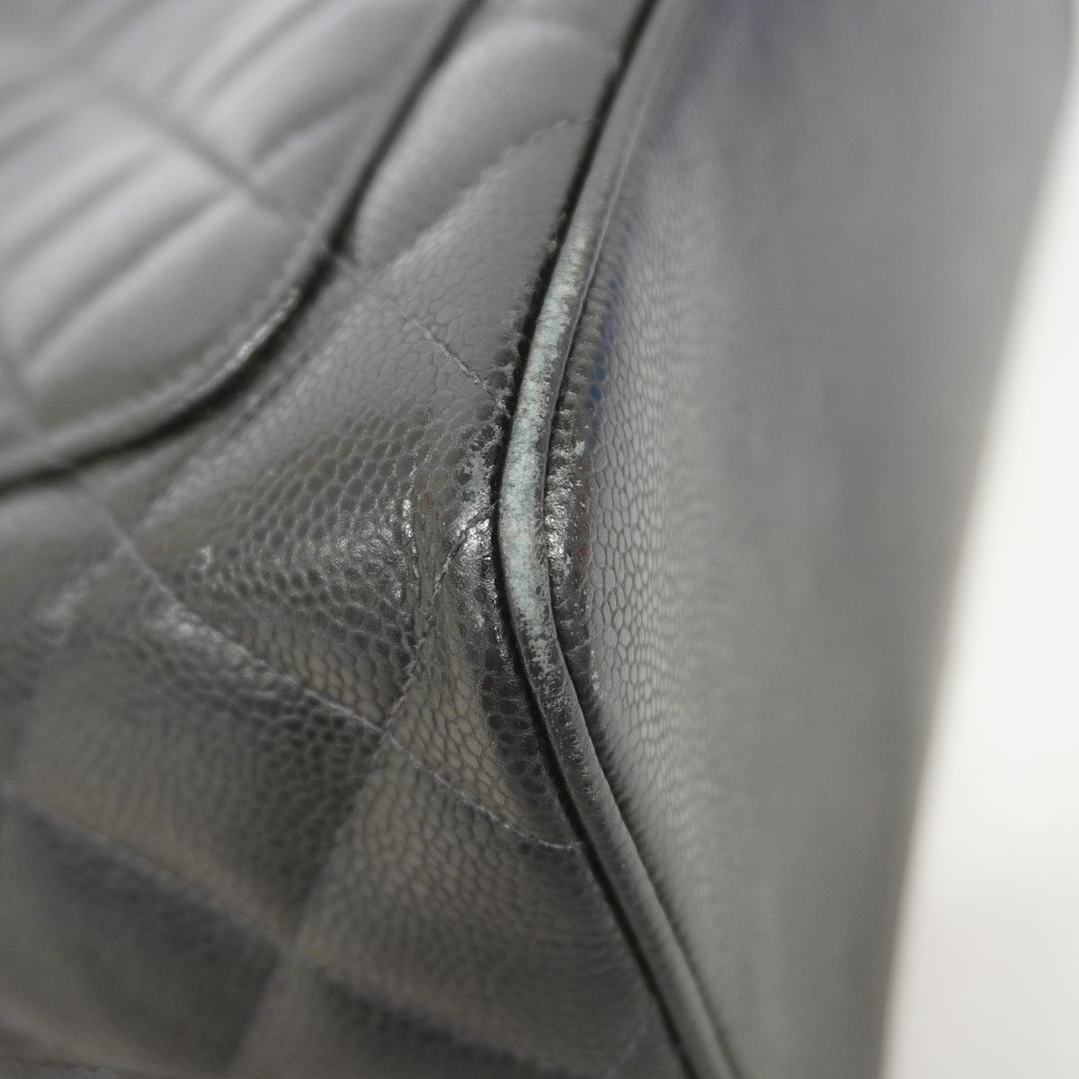 Chanel Tote Bag Reissue Caviar Leather Black Gold — view 6