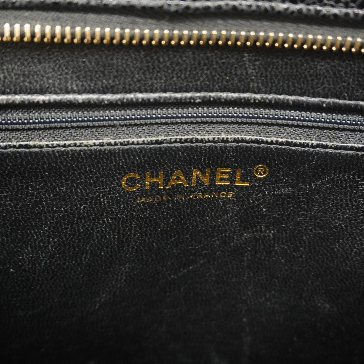 Chanel Tote Bag Reissue Caviar Leather Black Gold — view 5