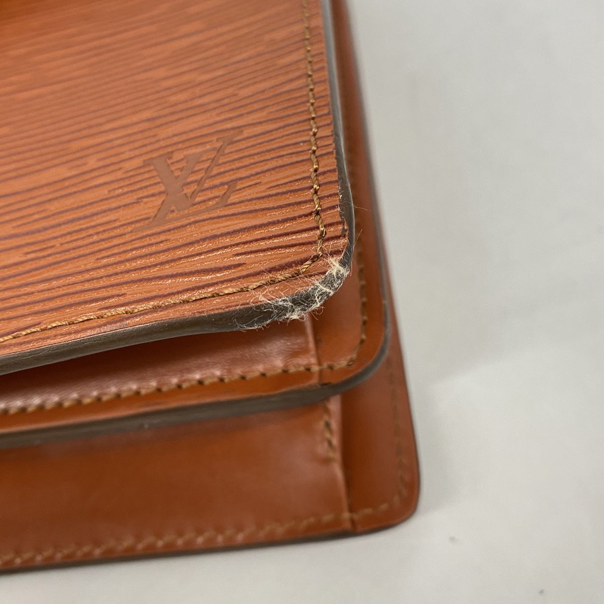 Louis Vuitton Handbag Epi Concorde Kenya Brown — view 6