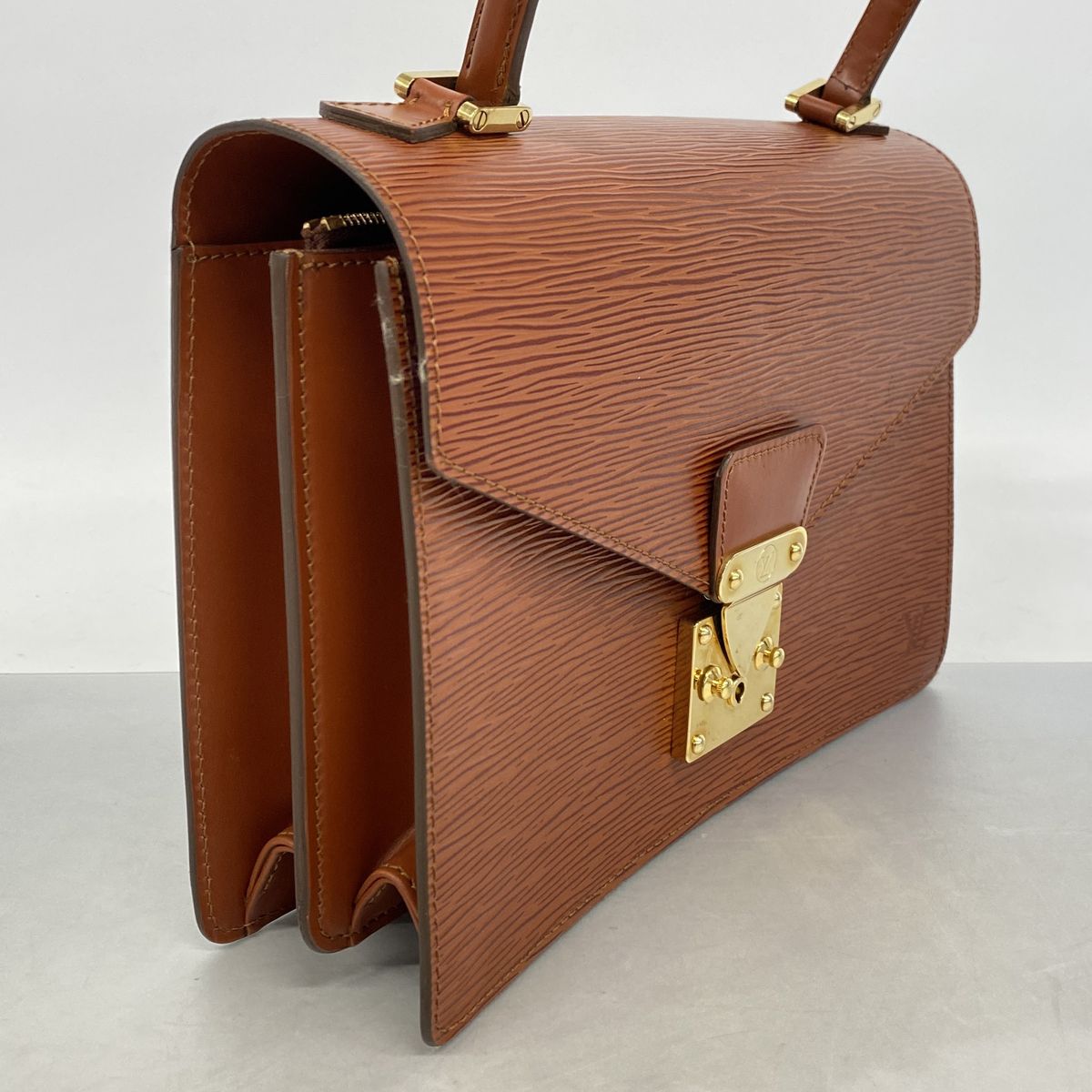 Louis Vuitton Handbag Epi Concorde Kenya Brown — view 2