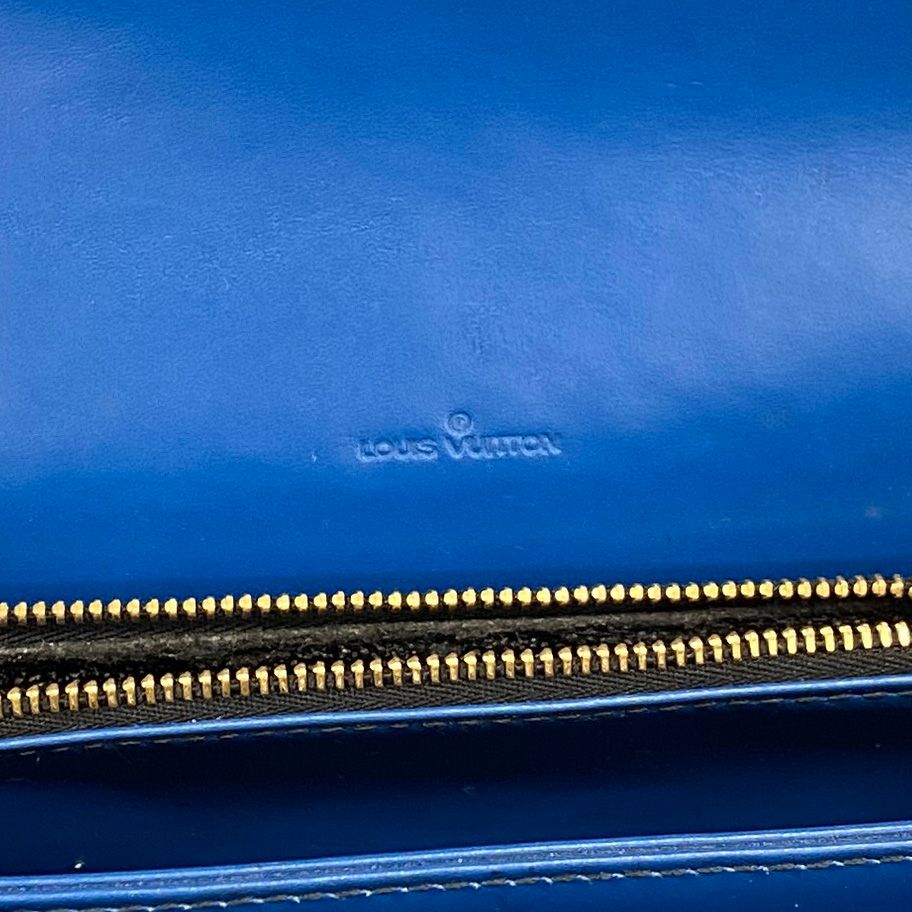 Louis Vuitton Shoulder Bag Epi Free Run Blue Noir — view 5