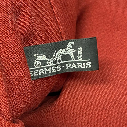 Hermes Tote Bag Fourre Tout MM Canvas Red Silver — view 5