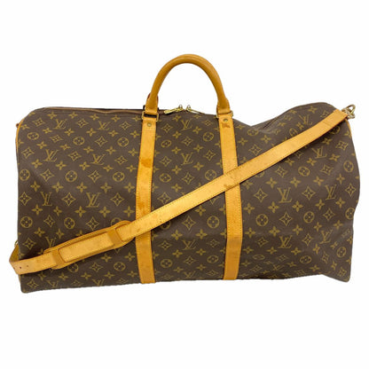 Louis Vuitton Boston Bag Monogram Keepall Bandouliere 60 Brown