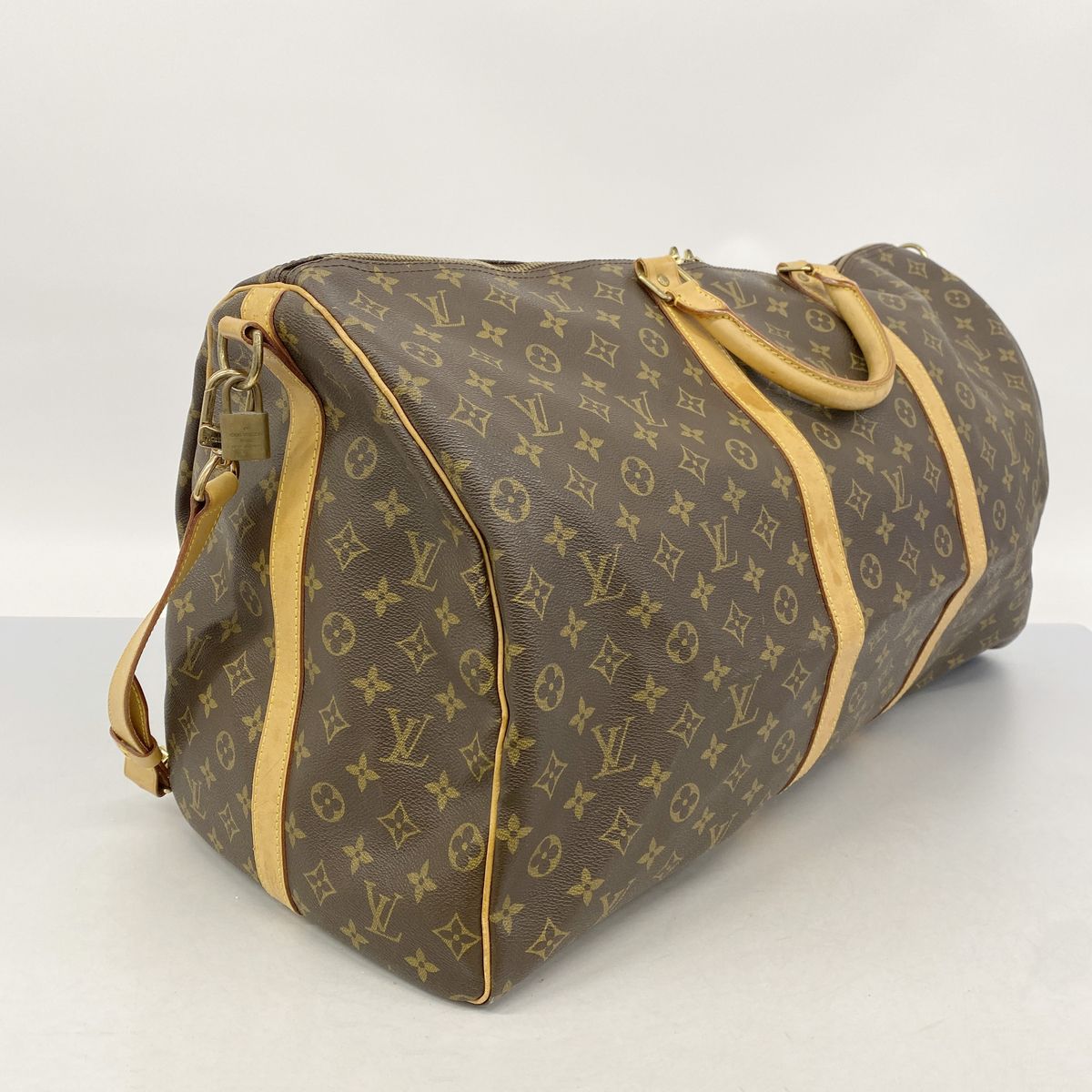 Louis Vuitton Boston Bag Monogram Keepall Bandouliere 60 Brown — view 2