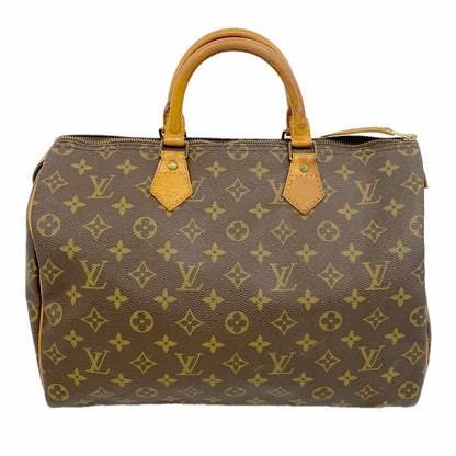 Louis Vuitton Handbag Monogram Speedy 35 Brown