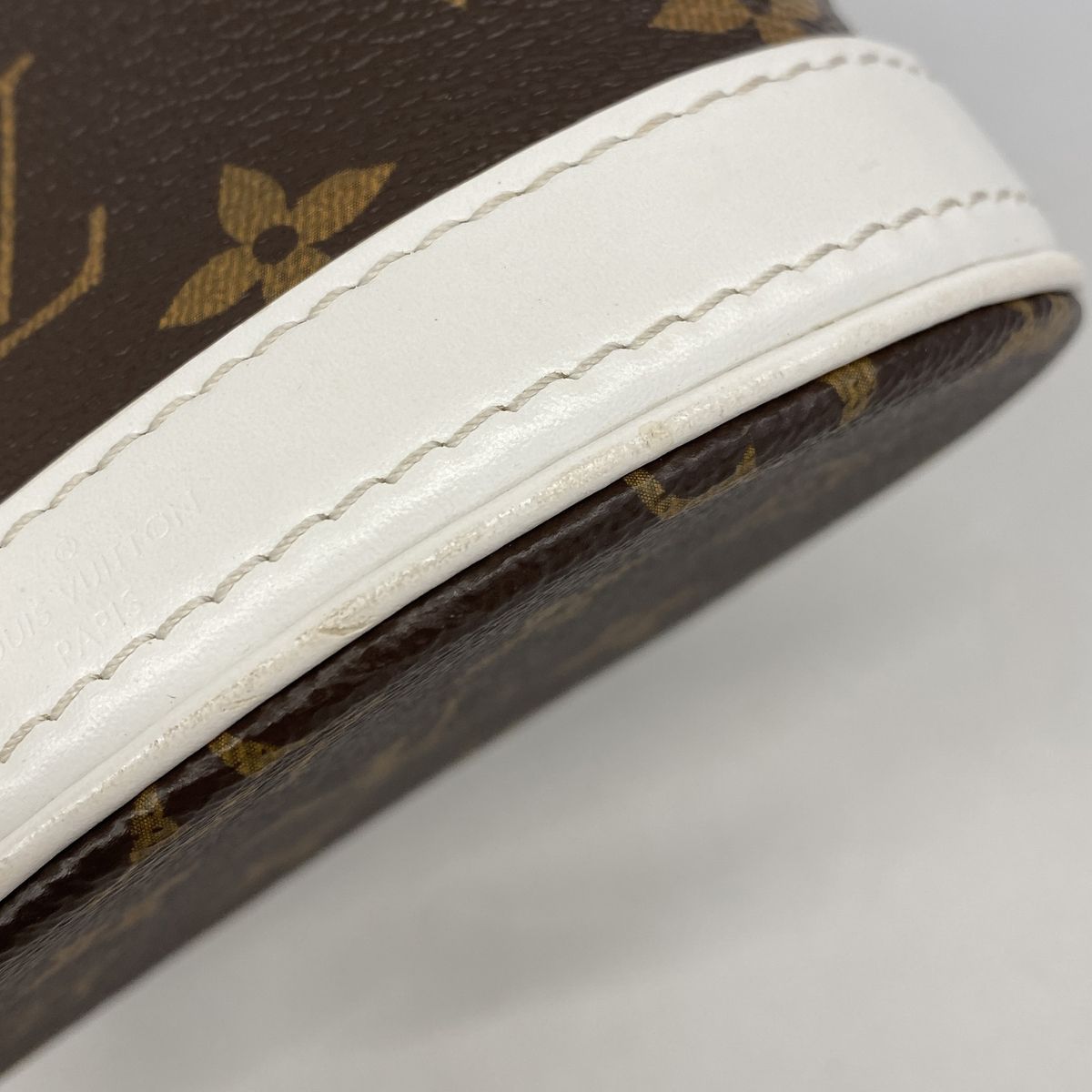 Louis Vuitton Handbag Monogram Nano Bucket Brown White 2-Way Bag — view 7