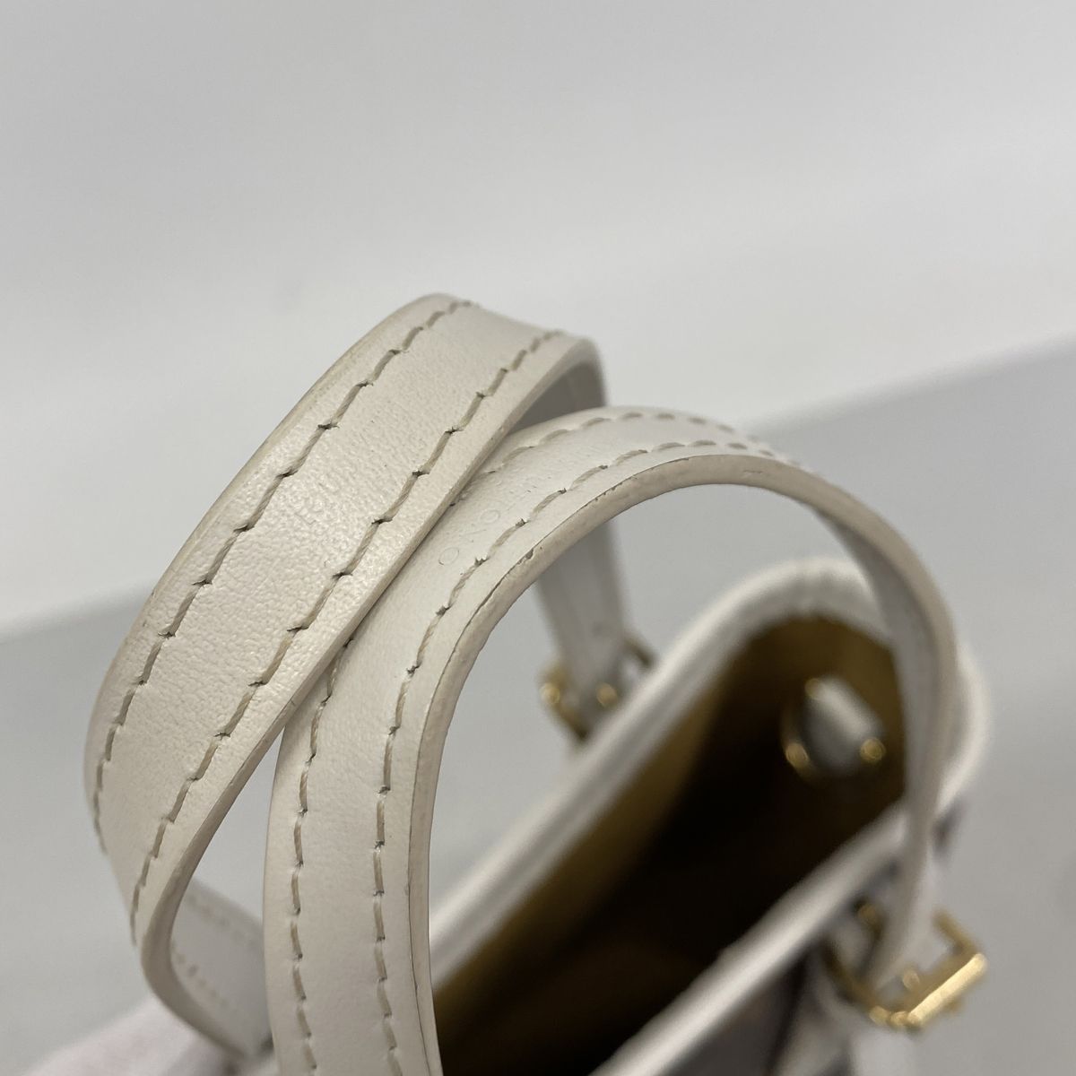 Louis Vuitton Handbag Monogram Nano Bucket Brown White 2-Way Bag — view 8